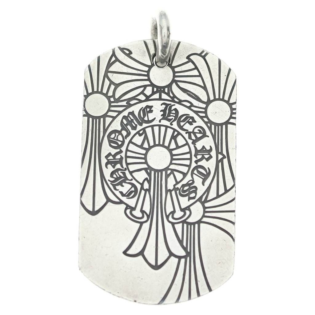 CHROME HEARTS(クロムハーツ) D TAG LRG GOD BLESS ゴッドブレス ラージドッグタグ ペンダントトップ シルバー