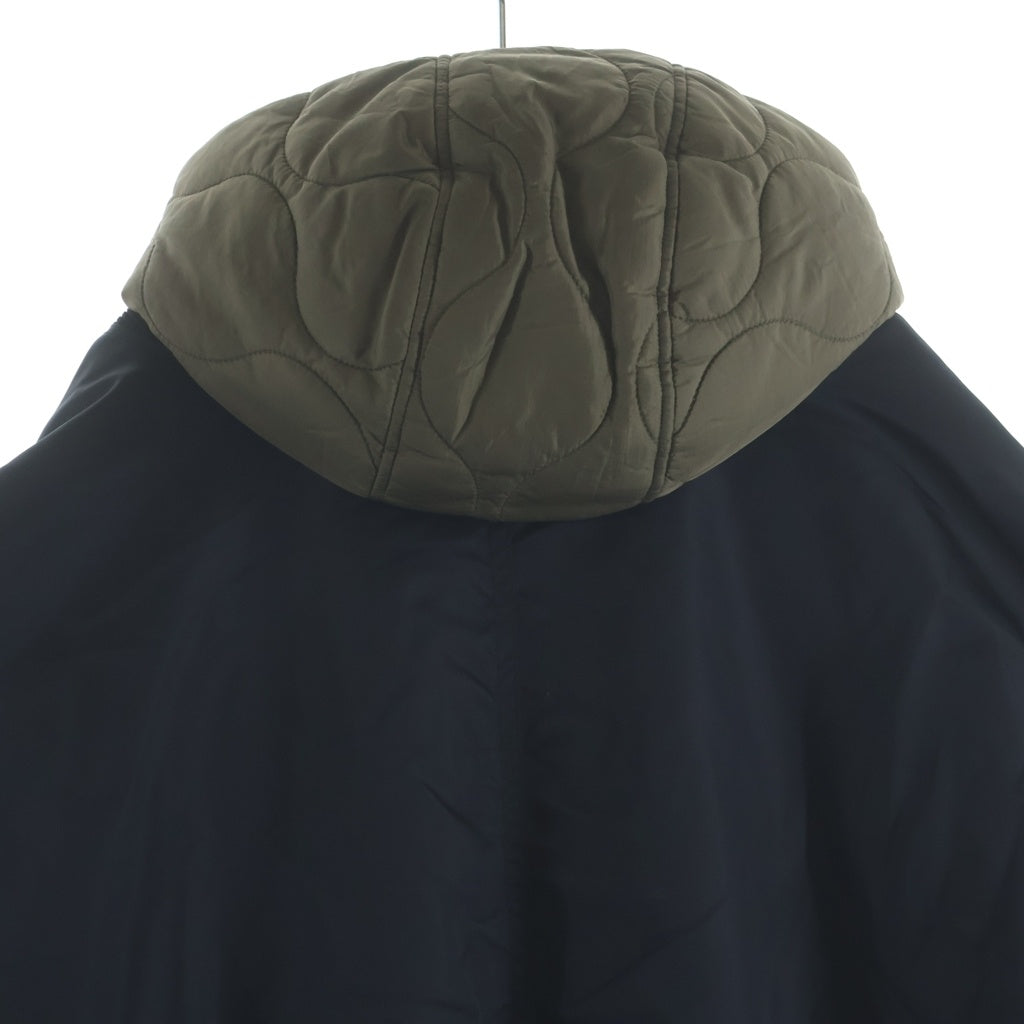 MAISON MIHARAYASUHIRO(メゾンミハラヤスヒロ) HOODED BOMBER JACKET キルティング フード付き ボンバージャケット MA-1 ブラック A15BL062