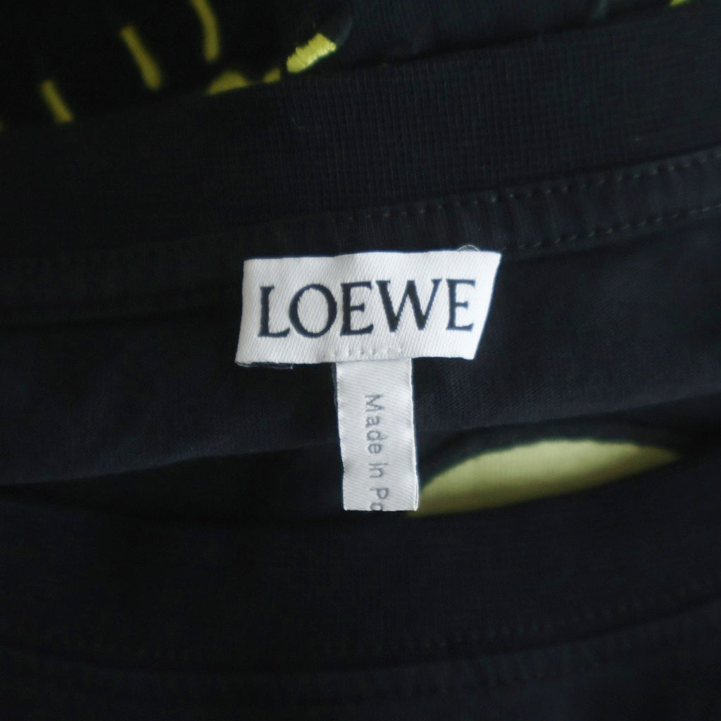 LOEWE(ロエベ) Anagram T-Shirt アナグラムロゴ刺繍 半袖Tシャツ ブラック H800Y22X11