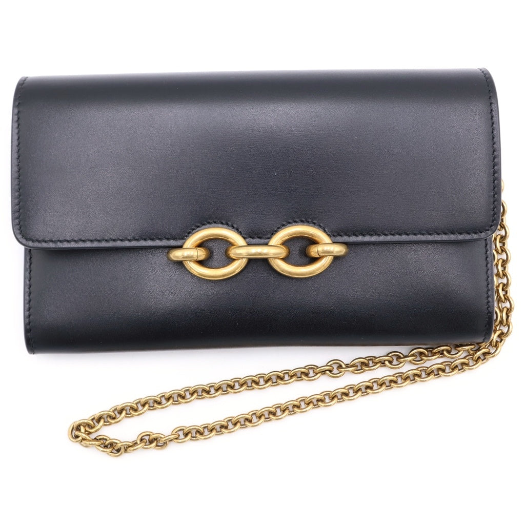 SAINT LAURENT PARIS(サンローランパリ) Le Maillon Chain Wallet Shoulder Bag マイヨン チェーンウォレット ショルダーバッグ ブラック 696608 0SX0W レディース