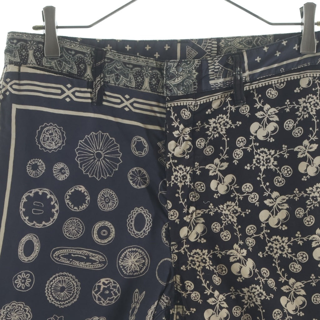 VISVIM(ヴィスヴィム) BANDANA SHORTS 0219905008007 バンダナ ショーツ ハーフパンツ ネイビー