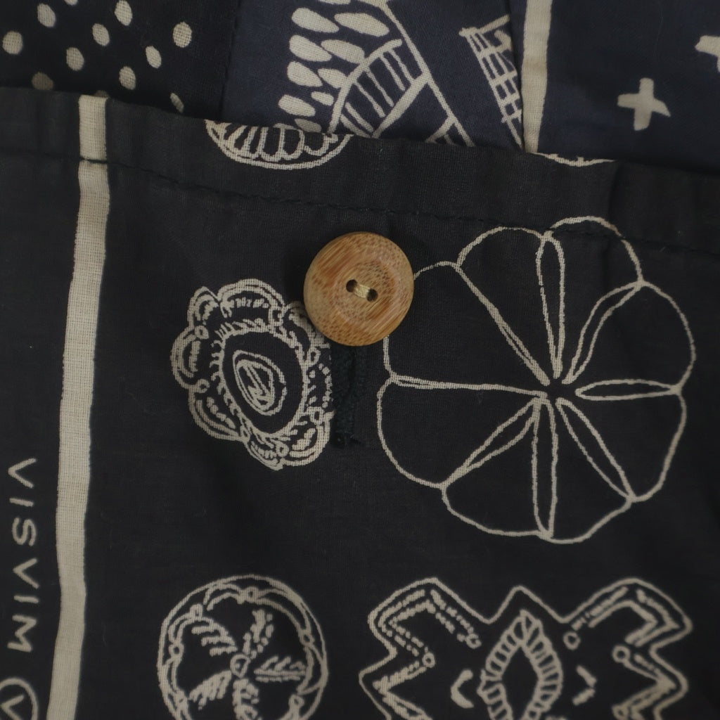 VISVIM(ヴィスヴィム) BANDANA SHORTS 0219905008007 バンダナ ショーツ ハーフパンツ ネイビー