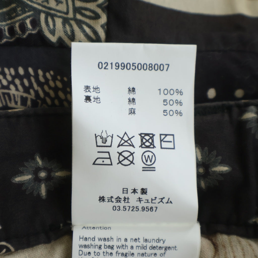 VISVIM(ヴィスヴィム) BANDANA SHORTS 0219905008007 バンダナ ショーツ ハーフパンツ ネイビー