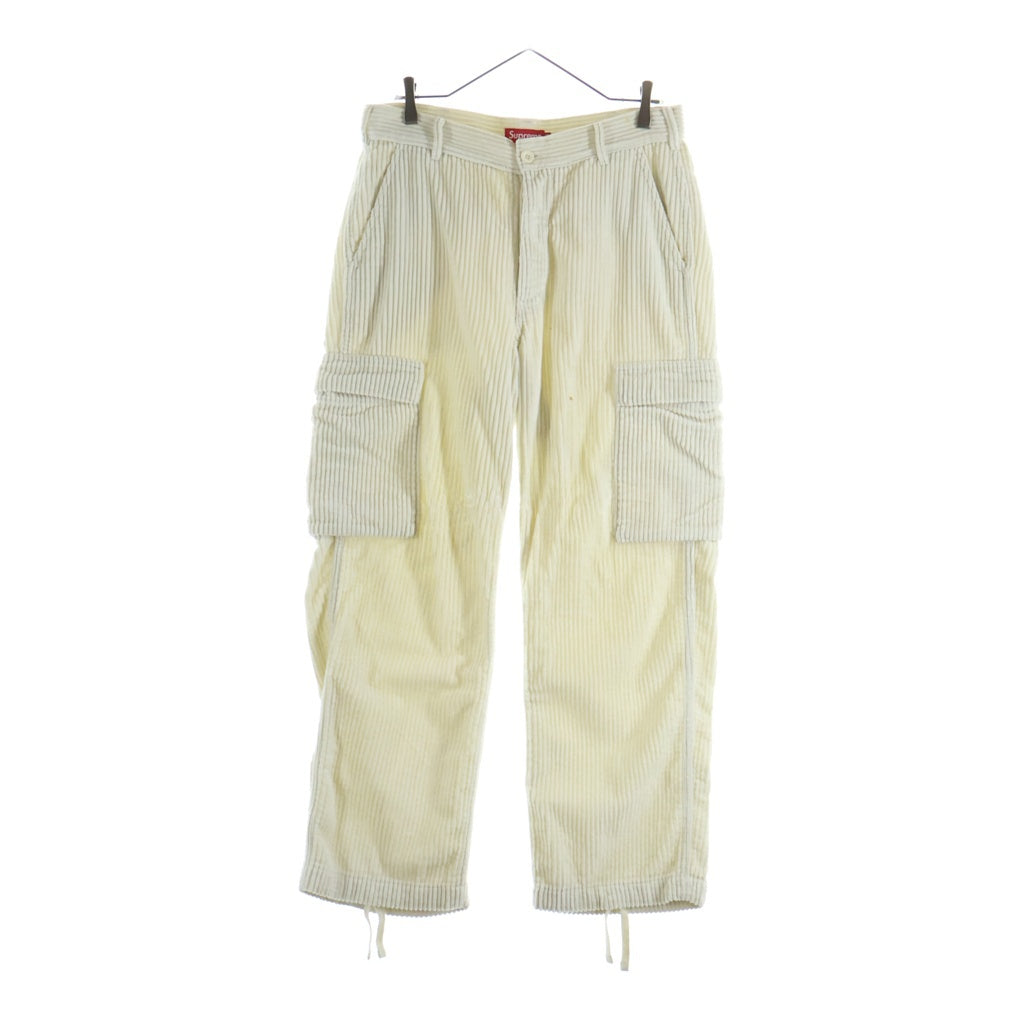 SUPREME(シュプリーム) 20SS Wide Wale Corduroy Cargo Pants ワイド ウェル コーデュロイ カーゴパンツ アイボリー