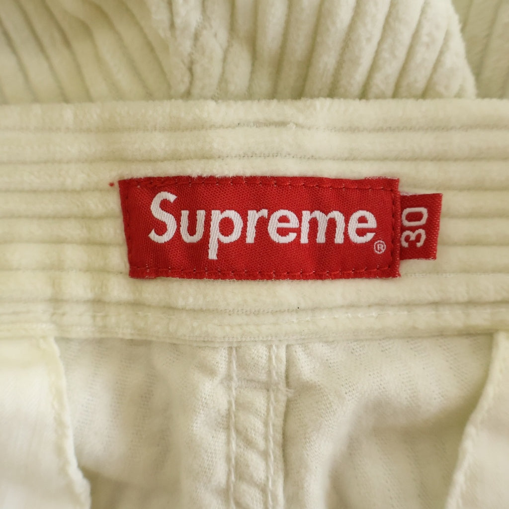 SUPREME(シュプリーム) 20SS Wide Wale Corduroy Cargo Pants ワイド ウェル コーデュロイ カーゴパンツ アイボリー