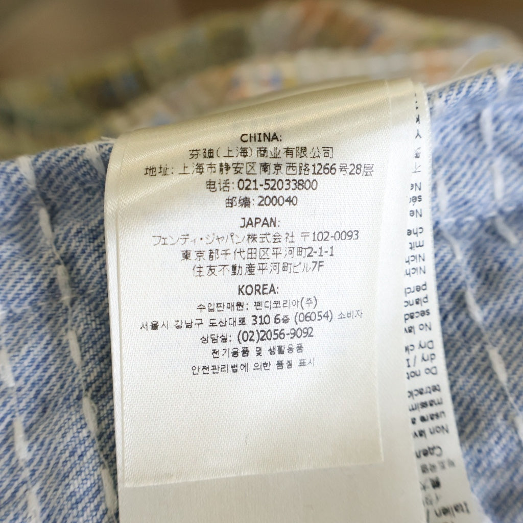FENDI(フェンディ) PATCHWAORK JACKET FW1374 AUA9 パッチワーク デニムジャケット マルチカラー