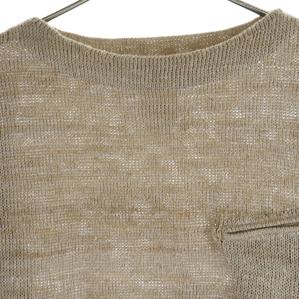 VISVIM(ヴィスヴィム) MARIE BOAT NECK 0121105012002 マリエボートネック長袖ニットセーター ベージュ