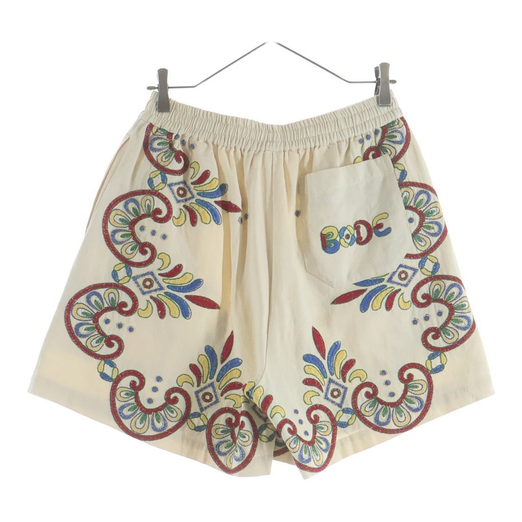 BODE(ボディ) Embroidered Carnival Short MRF22BT009 刺繍 カーニバルショーツ ハーフパンツ ベージュ