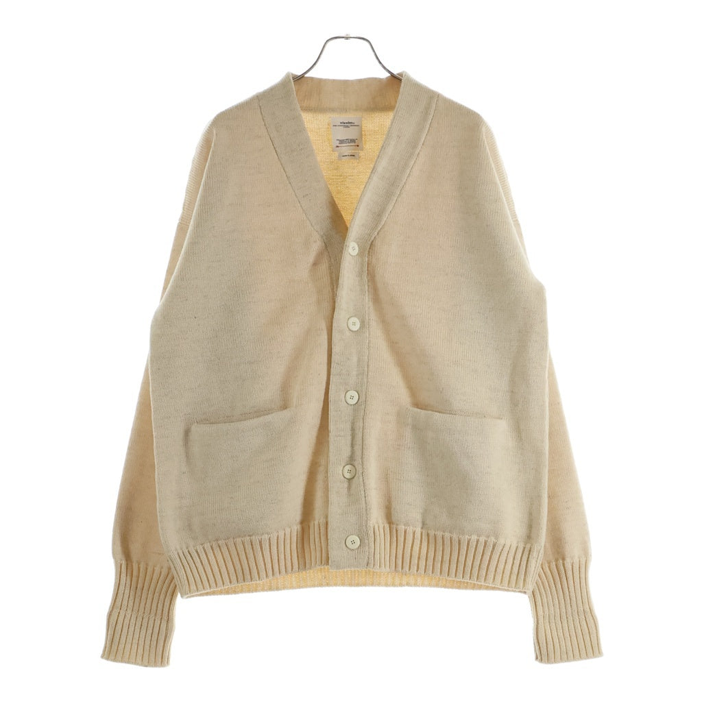 VISVIM(ヴィスヴィム) 21SS SELMER CARDIGAN 0121105012001 肉厚ニット長袖カーディガン ベージュ
