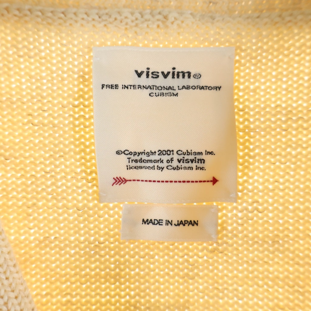 VISVIM(ヴィスヴィム) 21SS SELMER CARDIGAN 0121105012001 肉厚ニット長袖カーディガン ベージュ