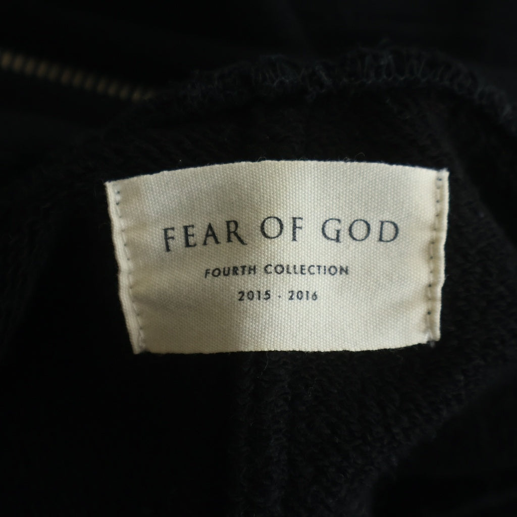 FEAR OF GOD(フィアオブゴッド) FOURTH COLLECTION BACK ZIP SWEAT バックジップ タートルネック長袖スウェットトレーナー ブラック