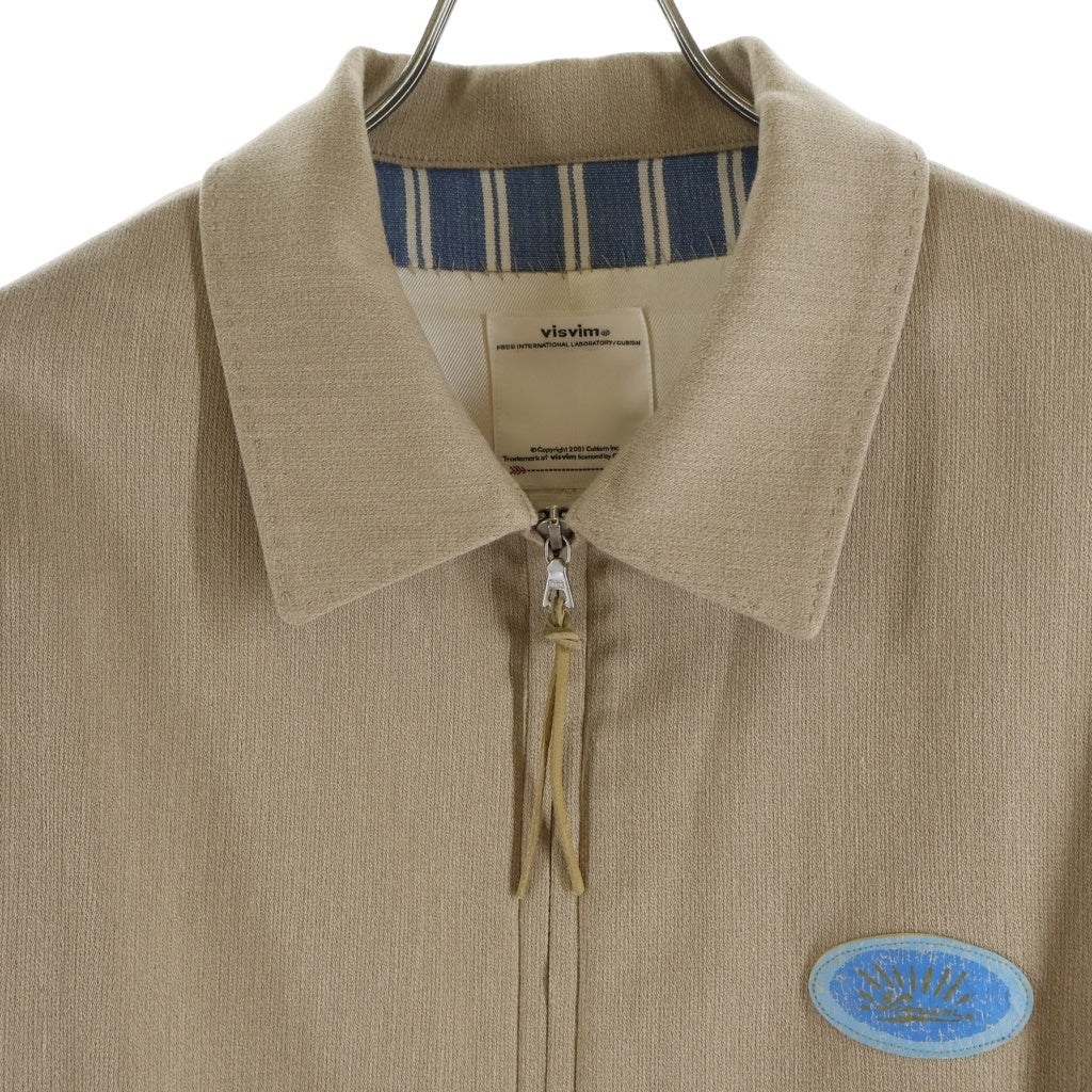 VISVIM(ヴィスヴィム) ROADSTER SWING TOP 0120205013023 ロードスタースイングトップ ジップアップジャケット ベージュ
