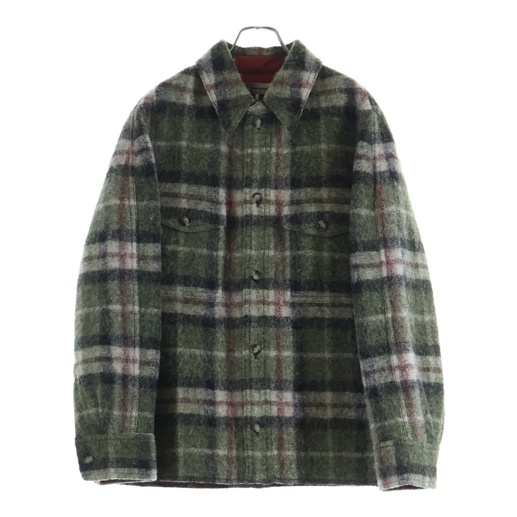 ISABEL MARANT(イザベル マラン) PADDED CHECK FLANNEL SHIRT IUJA9F392 中綿 チェックフランネル長袖シャツジャケット グリーン