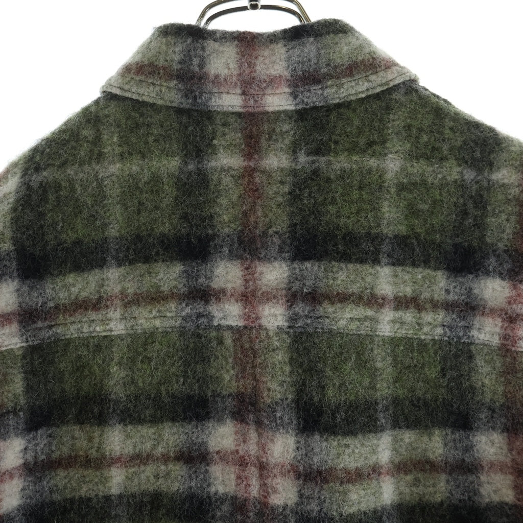 ISABEL MARANT(イザベル マラン) PADDED CHECK FLANNEL SHIRT IUJA9F392 中綿 チェックフランネル長袖シャツジャケット グリーン