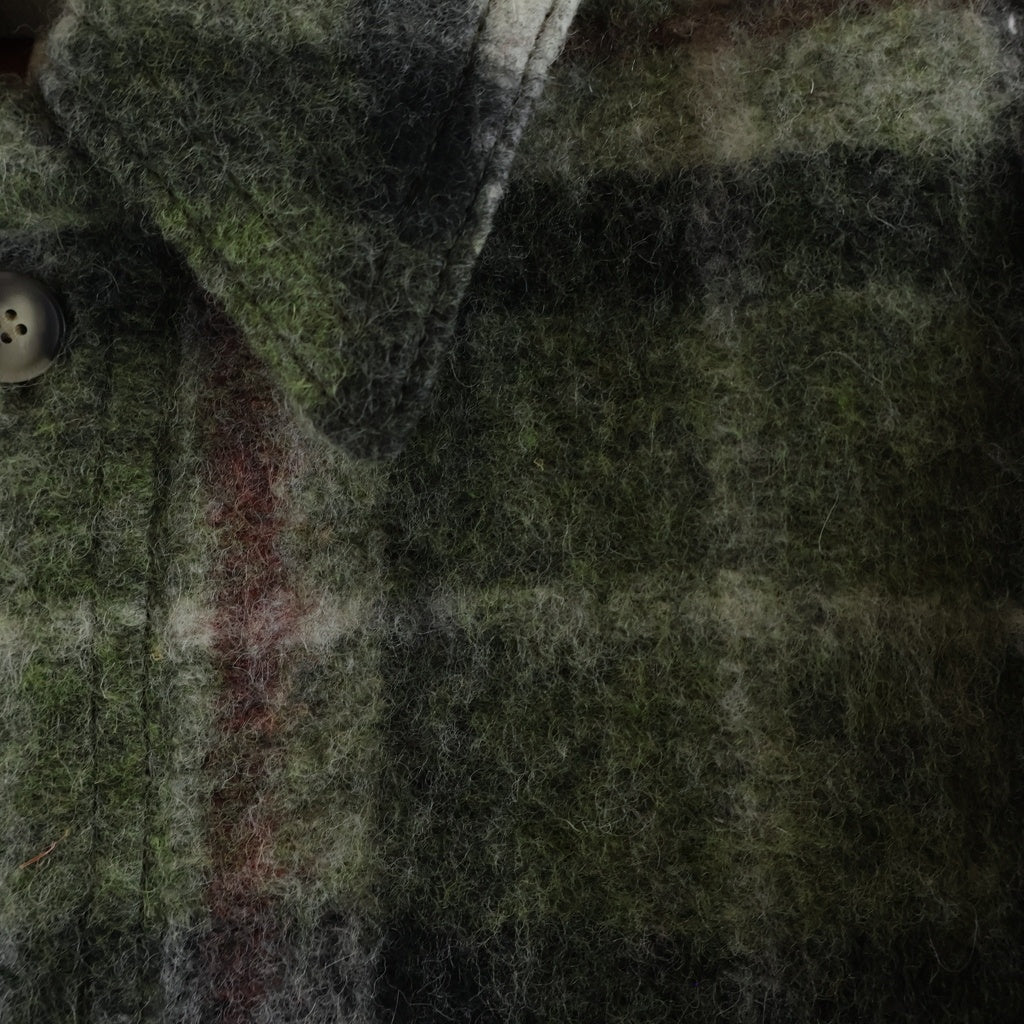 ISABEL MARANT(イザベル マラン) PADDED CHECK FLANNEL SHIRT IUJA9F392 中綿 チェックフランネル長袖シャツジャケット グリーン