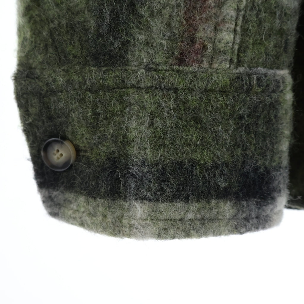 ISABEL MARANT(イザベル マラン) PADDED CHECK FLANNEL SHIRT IUJA9F392 中綿 チェックフランネル長袖シャツジャケット グリーン