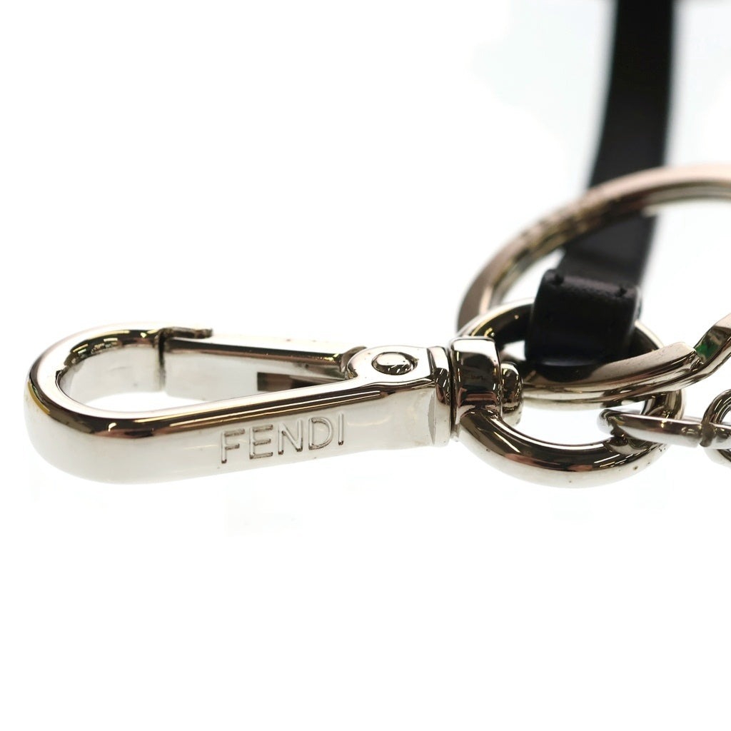 FENDI(フェンディ) TEDDY BEAR CHARM ORSETTO JAQUARD 7AP085 テディベア FF柄 チャーム ストラップ ブラウン レディース