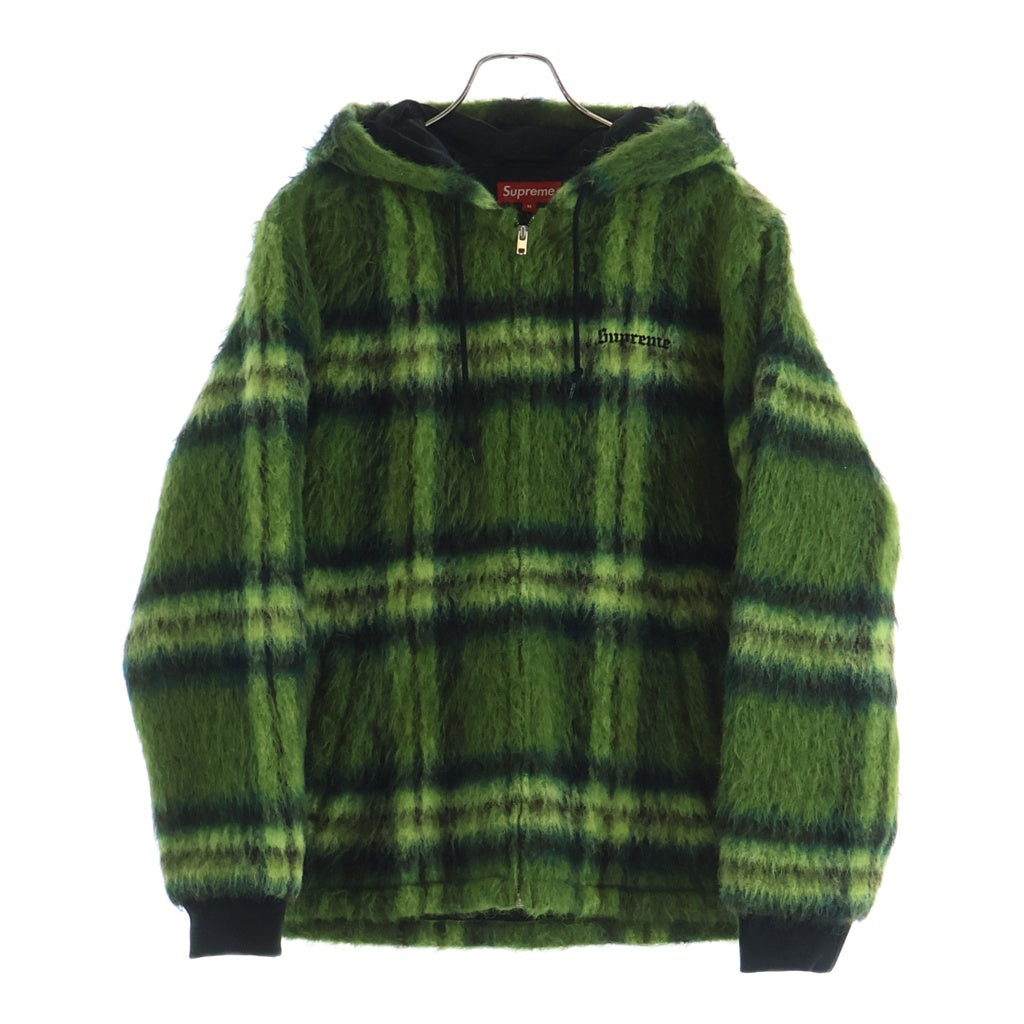SUPREME(シュプリーム) 16AW MOHAIR HOODED WORK JACKET モヘアフーデッド ワークジャケット グリーン