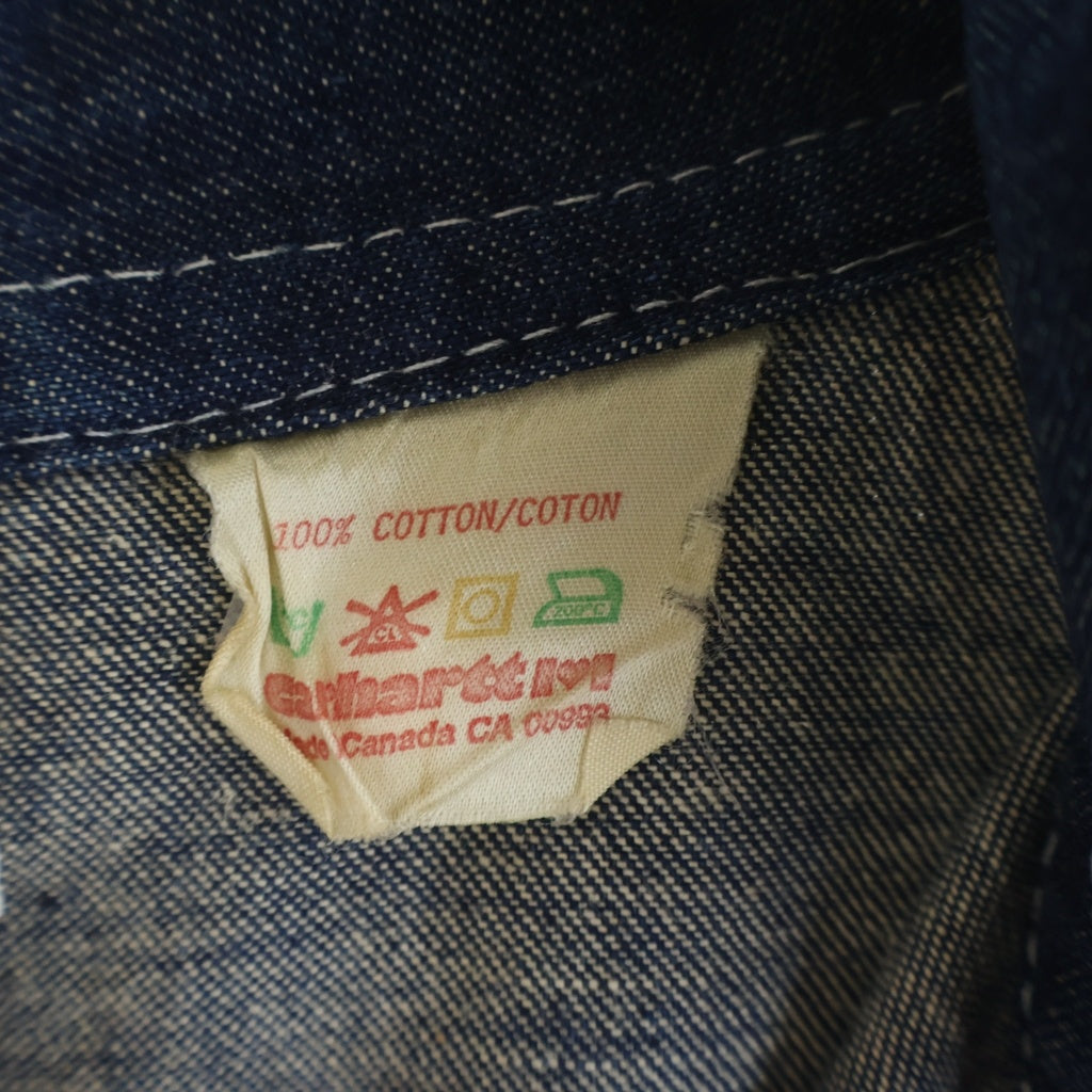 CARHARTT(カーハート) 80s VINTAGE ヴィンテージ ハートタグ カナダ製 復刻 カバーオール デニム ジャケット インディゴ 1857