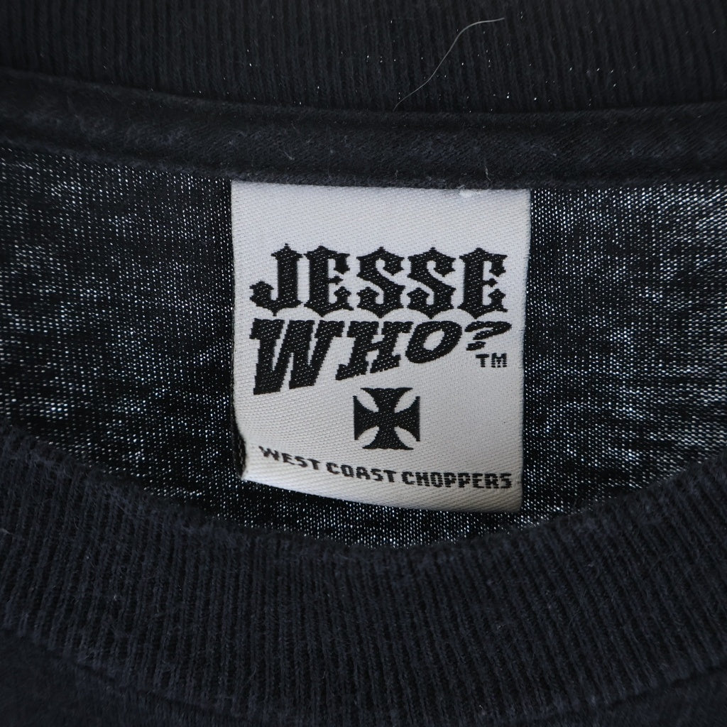 VINTAGE(ヴィンテージ) 90-00s West Coast Choppers L/S Tee ウエストコーストチョッパーズ アイアンクロス 長袖Tシャツ カットソー パープル/ブラック