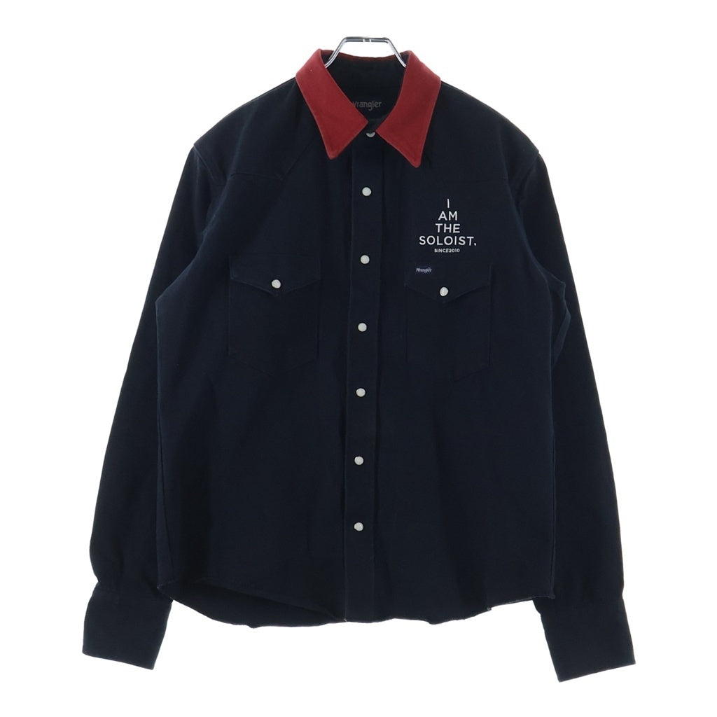 TAKAHIROMIYASHITA The SoloIst.(タカヒロミヤシタザソロイスト) 19AW ×Wrangler ラングラー 長袖シャツ ジャケット ブラック