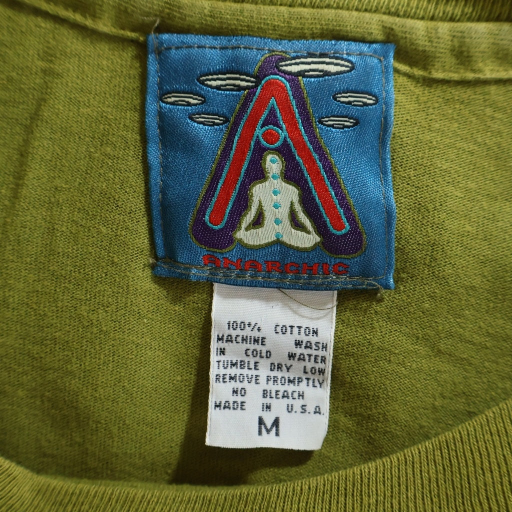 VINTAGE(ヴィンテージ) 90s CYNICISM アナーキック 長袖Tシャツ カットソー グリーン