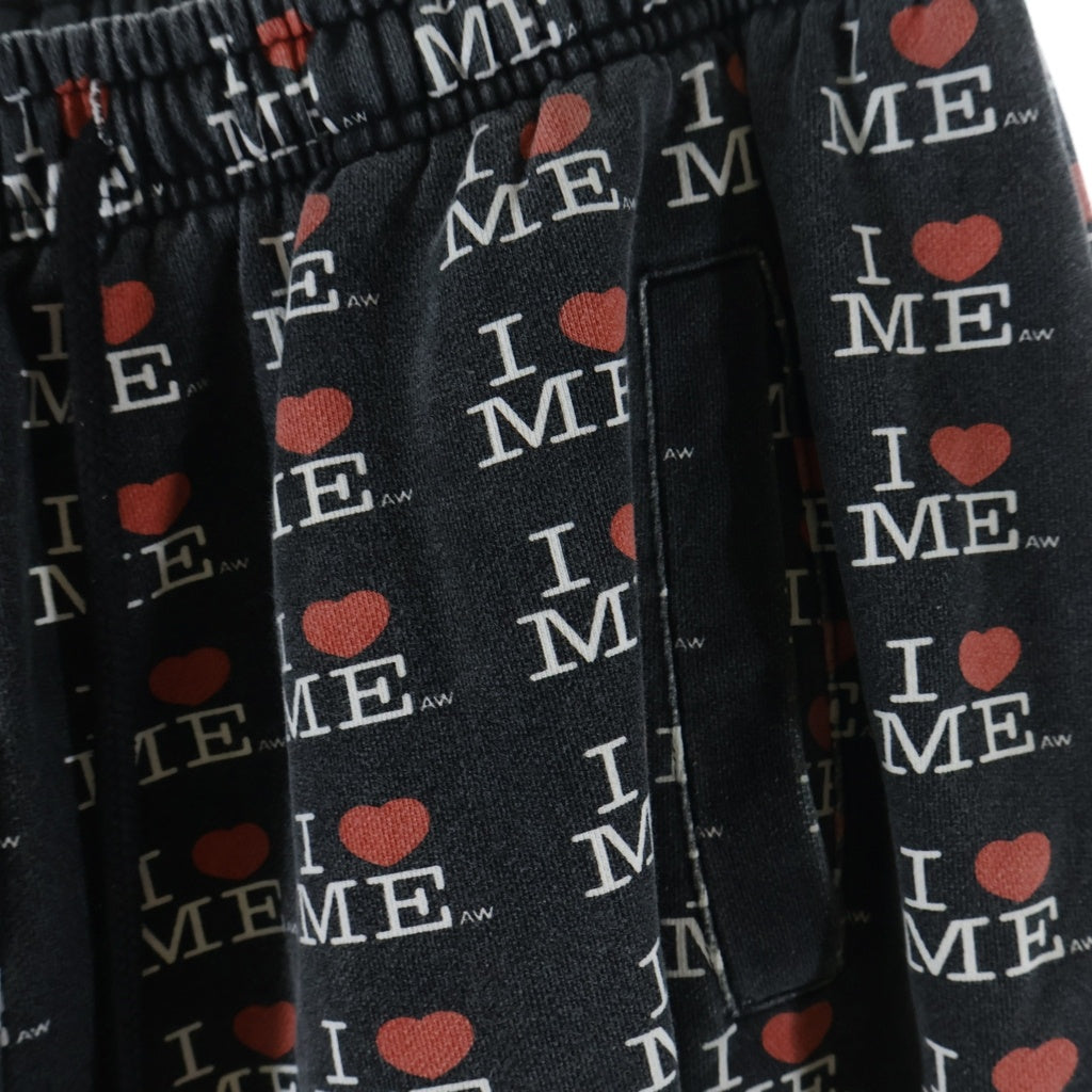 NO BRAND(ノーブランド) Asley Williams アシュリー ウィリアムズ ワイド スウェット パンツ ブラック