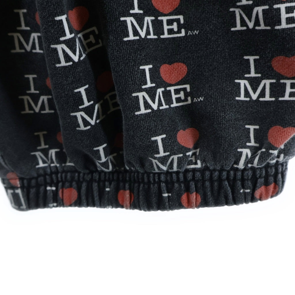 NO BRAND(ノーブランド) Asley Williams アシュリー ウィリアムズ ワイド スウェット パンツ ブラック