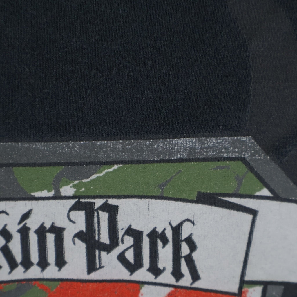 VINTAGE(ヴィンテージ) 00s LINKINPARK 2004 リンキンパーク フロントロゴプリント バンド半袖Tシャツカットソー ブラック