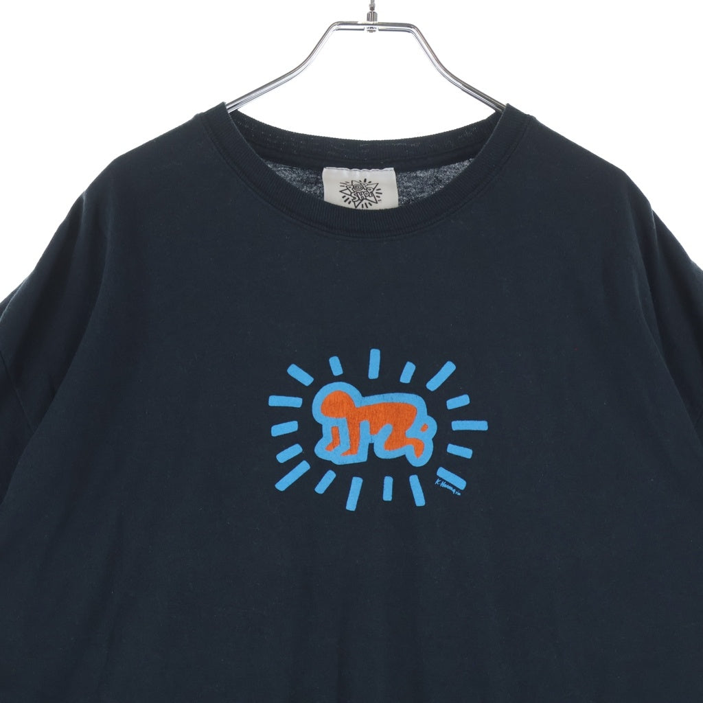 VINTAGE(ヴィンテージ) 90S POP SHOP キースへリング 半袖Tシャツ ブラック
