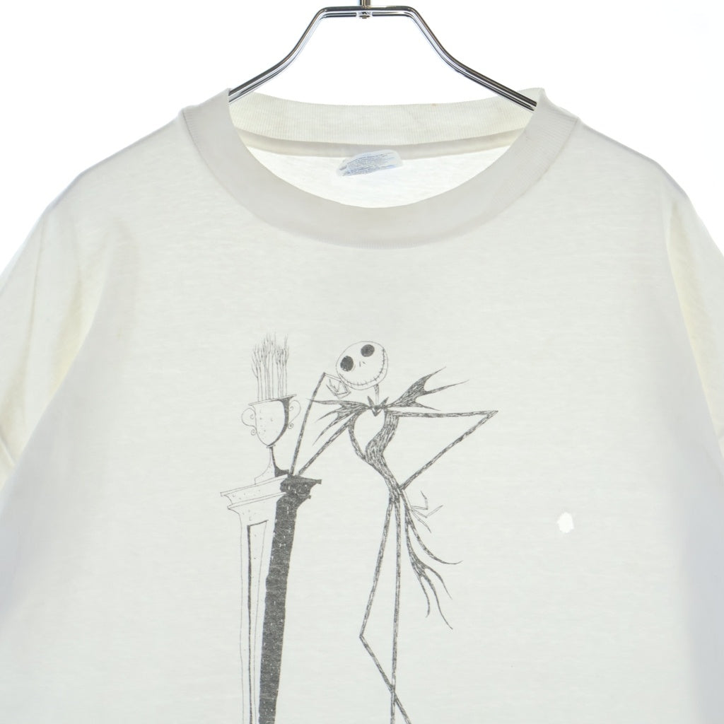 VINTAGE(ヴィンテージ) 90S Nightmare Before Christmas Jack T-Shirt ナイトメアビフォアクリスマス 半袖Tシャツ ホワイト