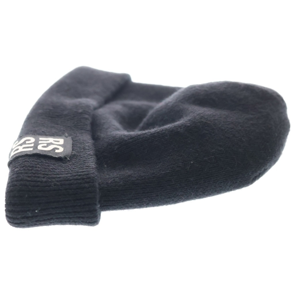 RAF SIMONS(ラフシモンズ) Logo Patch ロゴ パッチ ビーニー ニット帽 帽子 ブラック