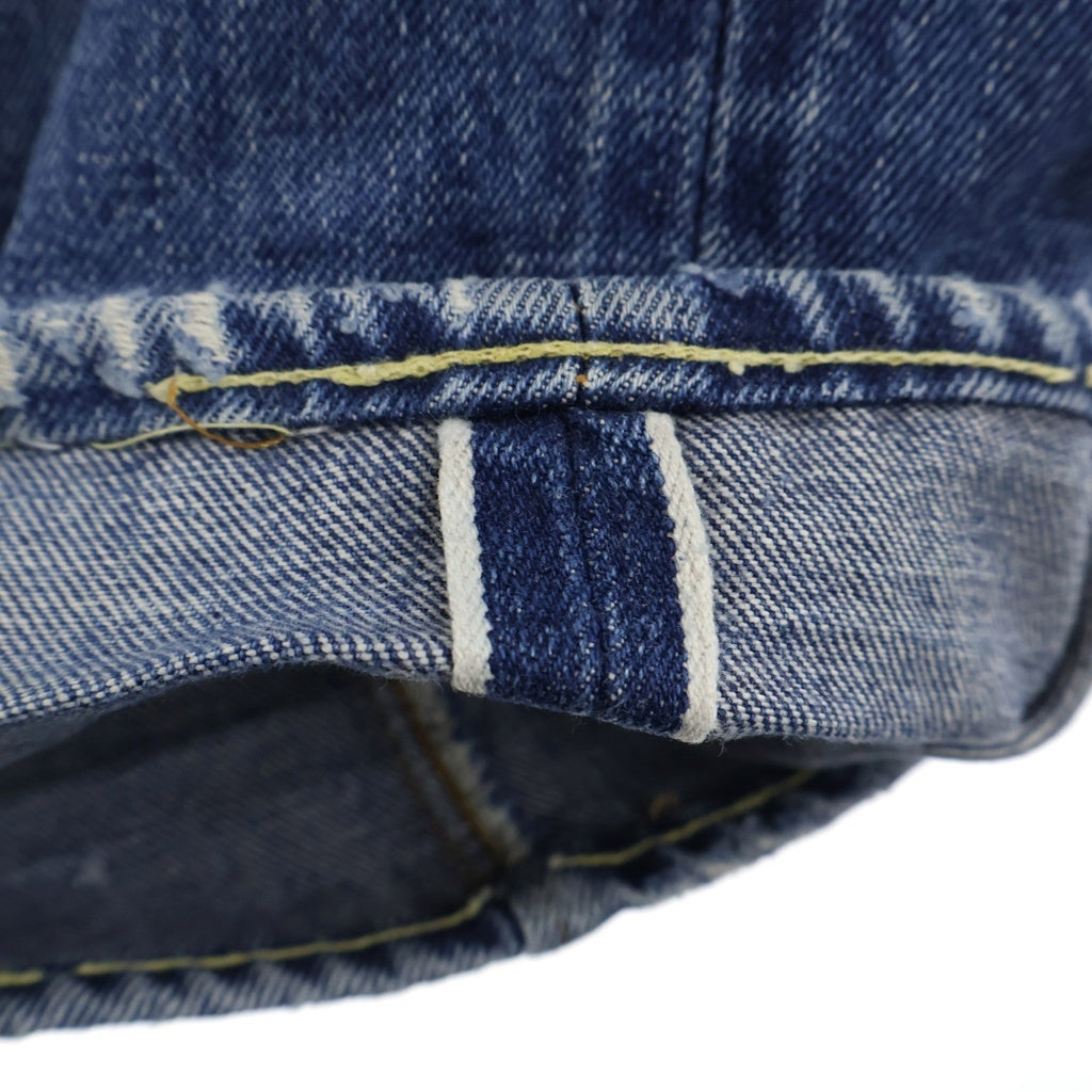 Levi's(リーバイス) 70S VINTAGE 501 66前期 ボタン裏刻印6 不均等V スモールe ヴィンテージ ボタンフライデニムパンツ インディゴ 1501-0117