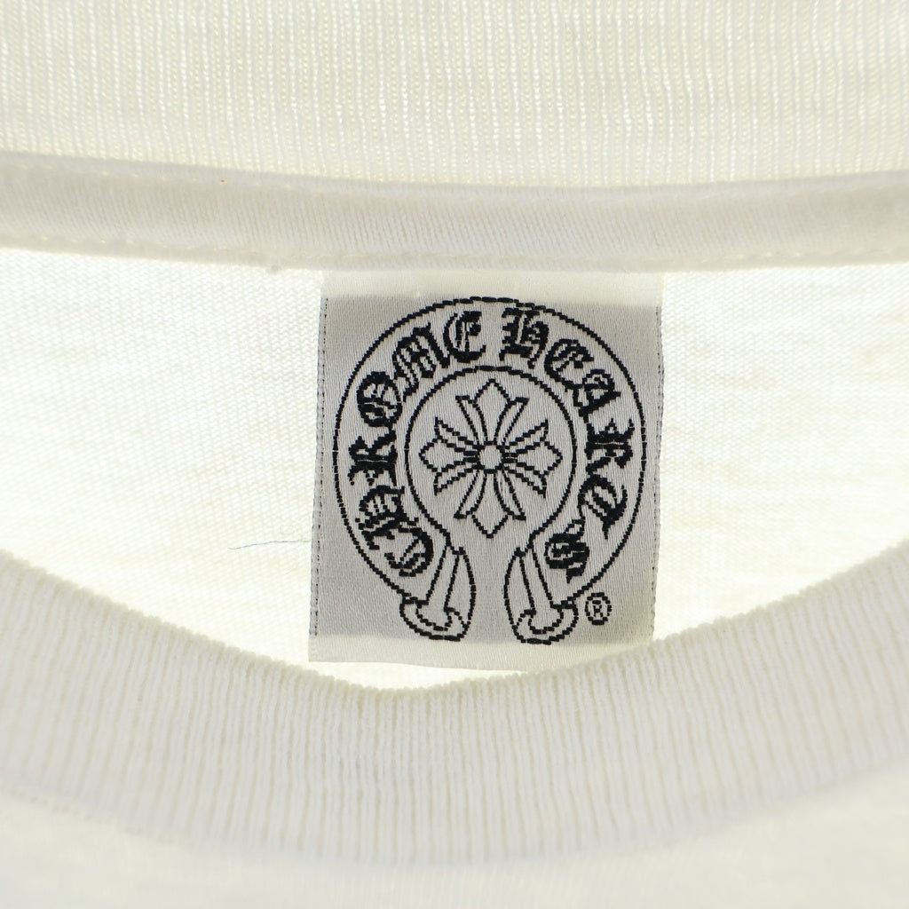 CHROME HEARTS(クロムハーツ) OLD MAXFIELD LOS Dagger L/S TEE オールド マックスフィールド ダガー 袖ロゴ ロングスリーブ 長袖Tシャツ カットソー ホワイト