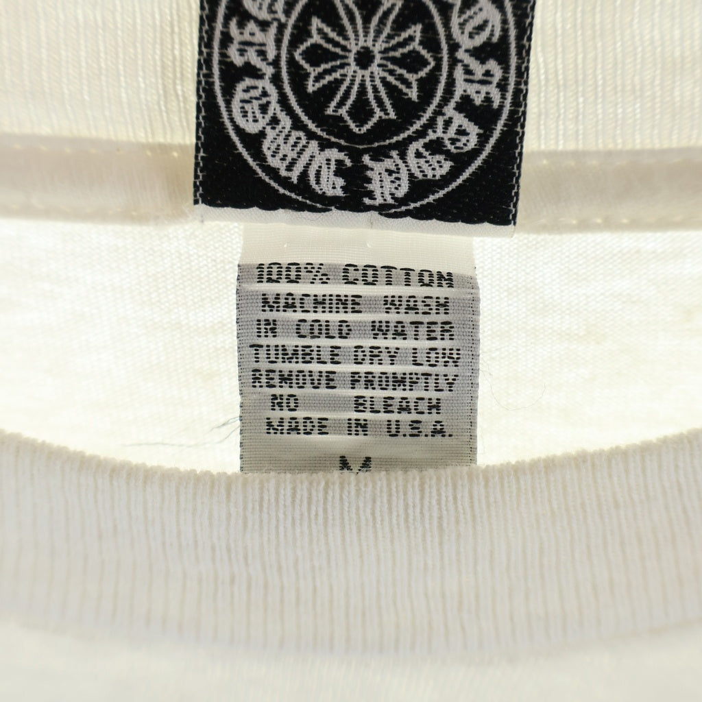 CHROME HEARTS(クロムハーツ) OLD MAXFIELD LOS Dagger L/S TEE オールド マックスフィールド ダガー 袖ロゴ ロングスリーブ 長袖Tシャツ カットソー ホワイト