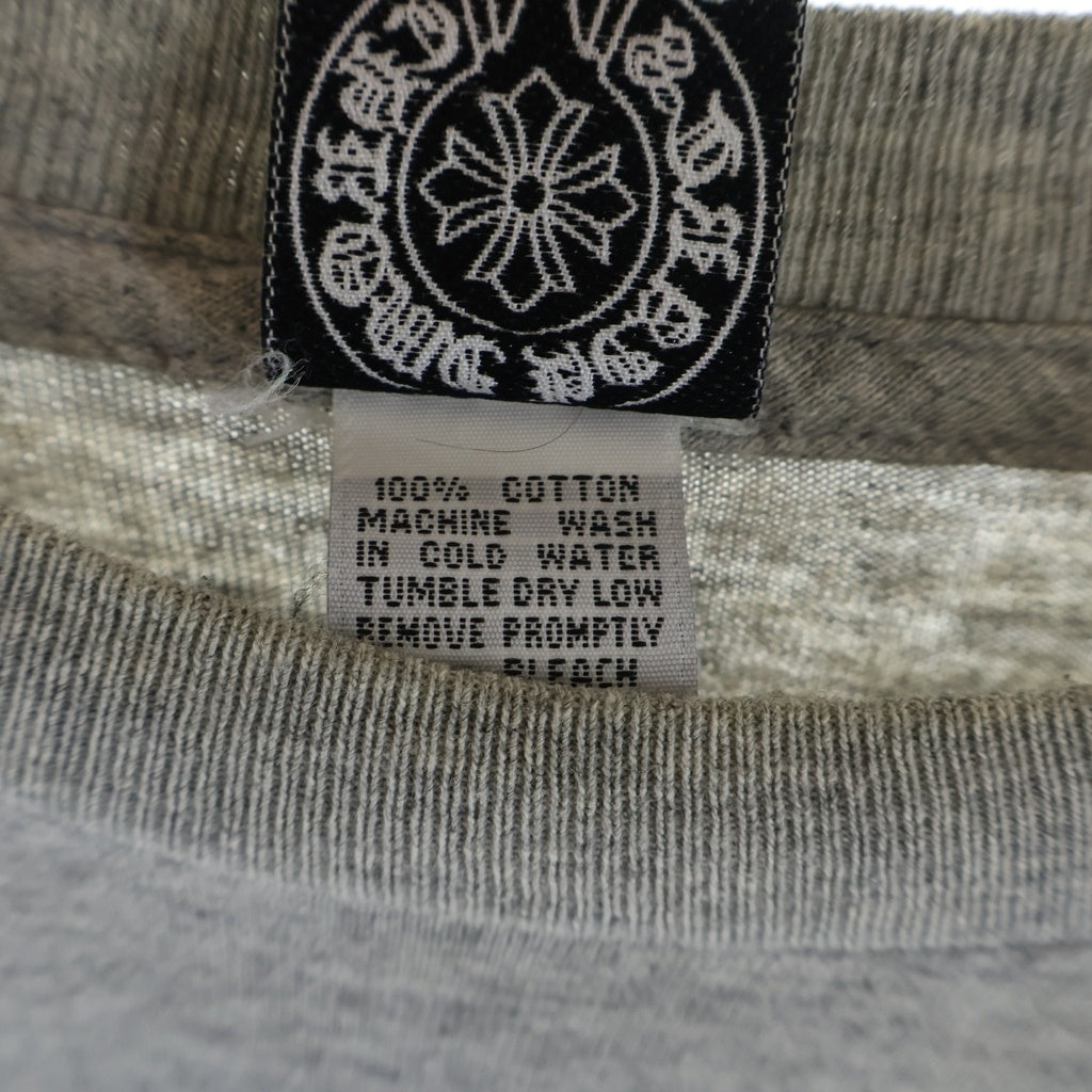 CHROME HEARTS(クロムハーツ) OLD Back Cemetery Cross L/S TEE オールド バックセメタリークロス ロングスリーブ 長袖Tシャツ カットソー グレー