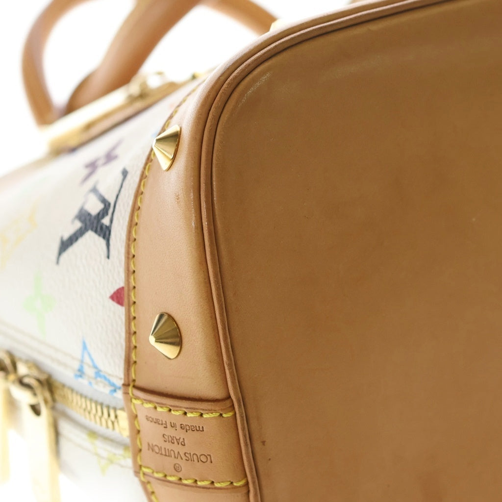 LOUIS VUITTON(ルイヴィトン) Alma PM アルマ マルチカラー レザーハンドバッグ ホワイト M92647 レディース