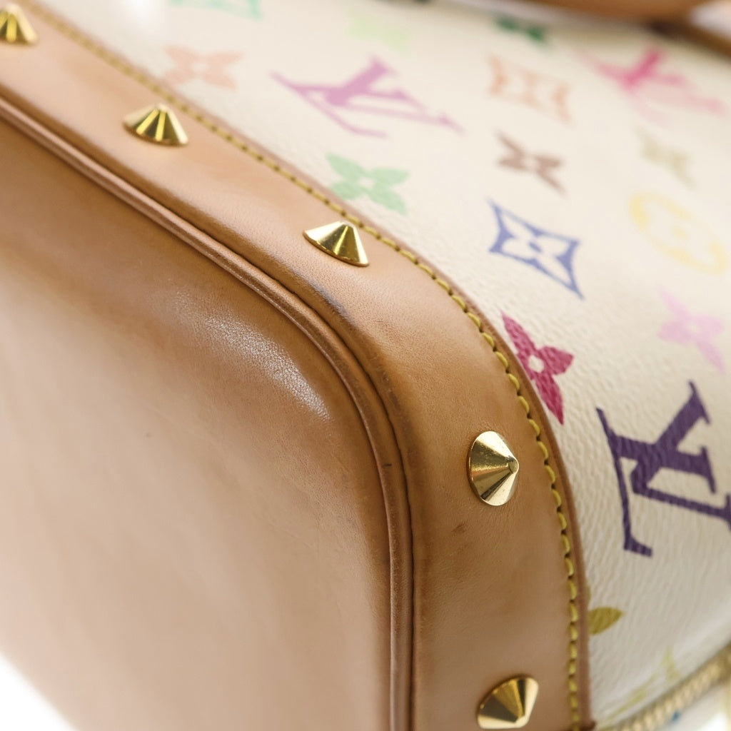 LOUIS VUITTON(ルイヴィトン) Alma PM アルマ マルチカラー レザーハンドバッグ ホワイト M92647 レディース