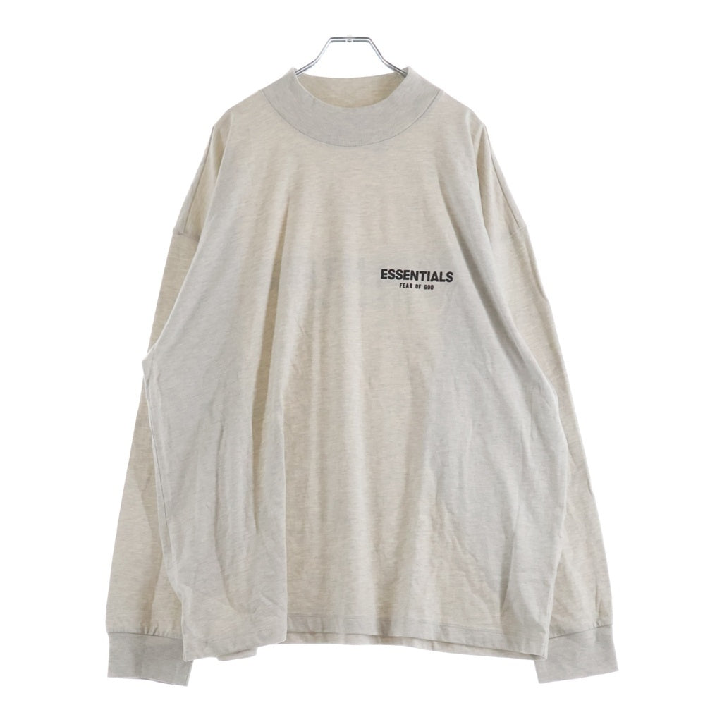 FEAR OF GOD ESSENTIALS(フィアオブゴッド エッセンシャルズ) L/S T-SHIRT フェルトロゴ 長袖Tシャツ ロンT グレージュ