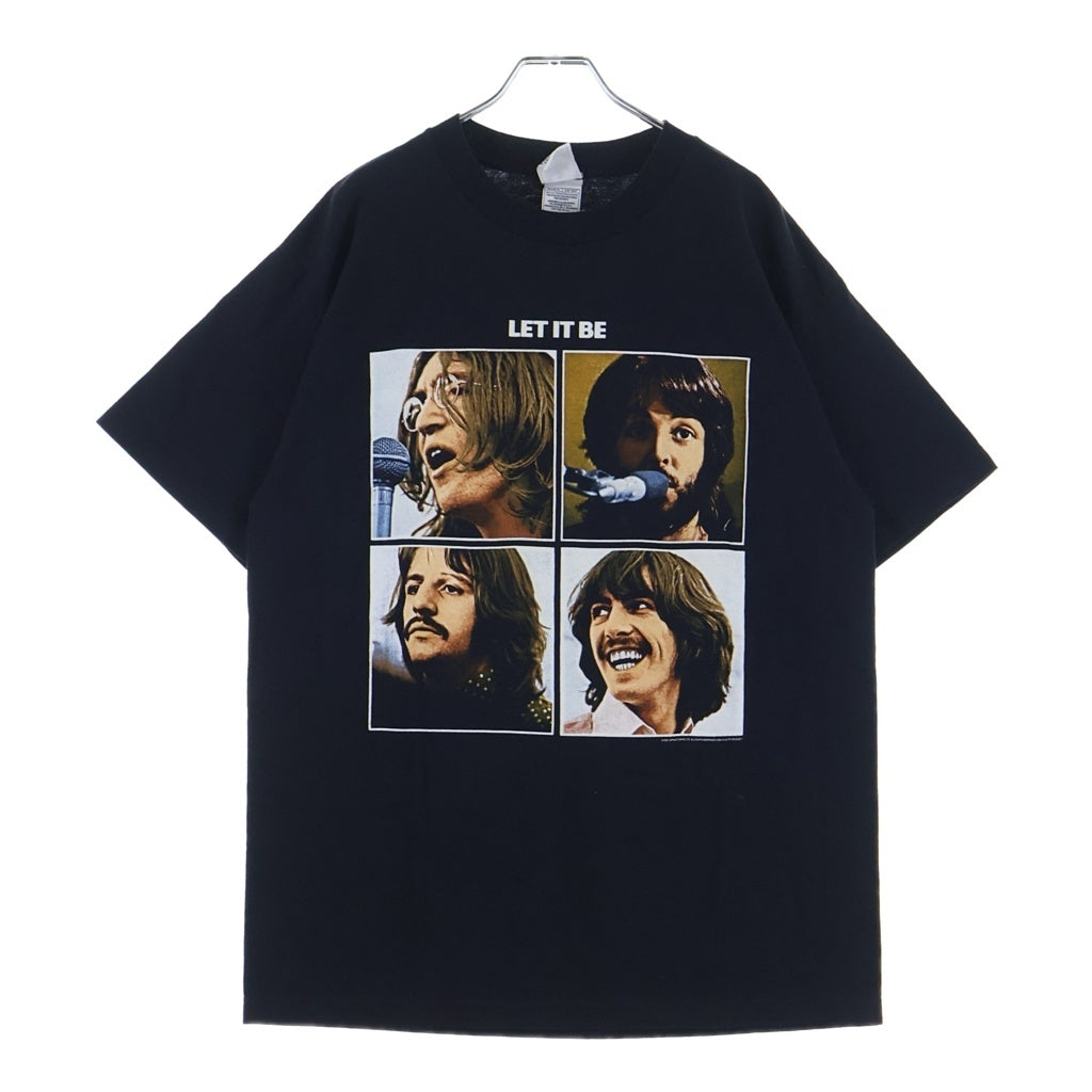VINTAGE(ヴィンテージ) 00S The Beatles Let It Be ビートルズ レットイットビー 半袖Tシャツ ブラック