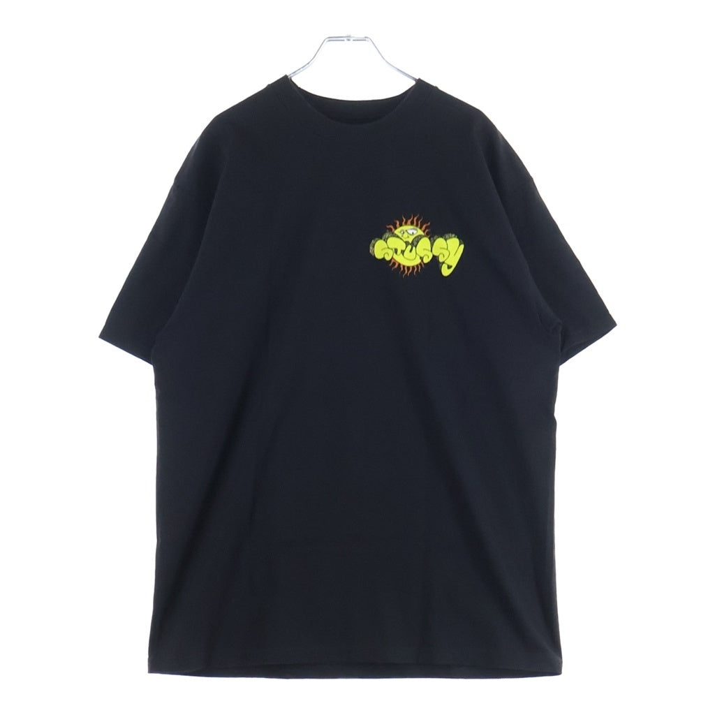 STUSSY(ステューシー) 00s OLD ×Ghost Print Tee オールド サーフマン グラフィック プリント 半袖Tシャツ カットソー ブラック