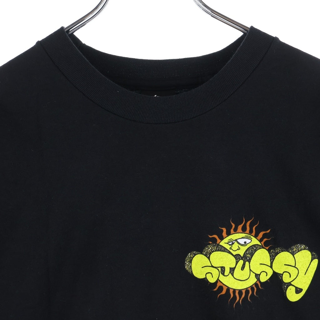STUSSY(ステューシー) 00s OLD ×Ghost Print Tee オールド サーフマン グラフィック プリント 半袖Tシャツ カットソー ブラック