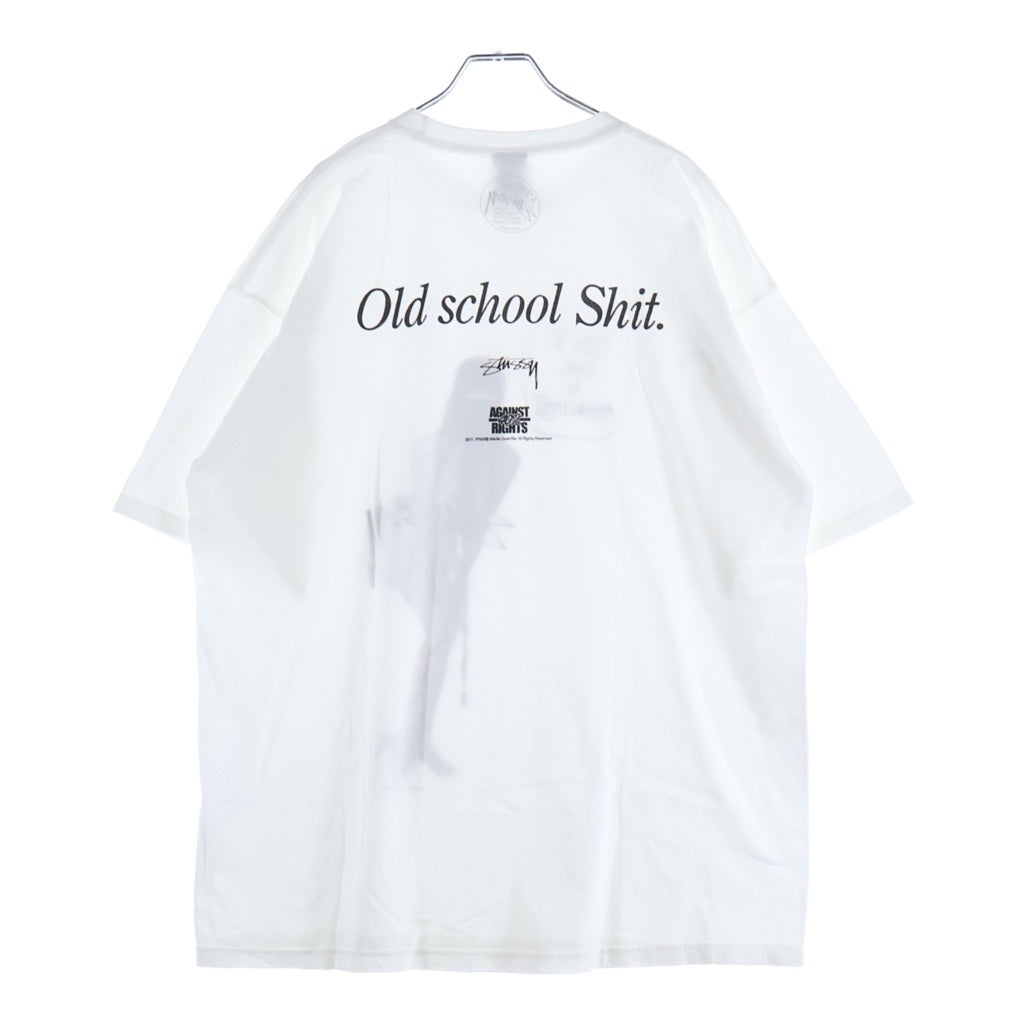 STUSSY(ステューシー) OLD How to be an Anarchist Print Tee オールド プリント 半袖Tシャツ カットソー ホワイト