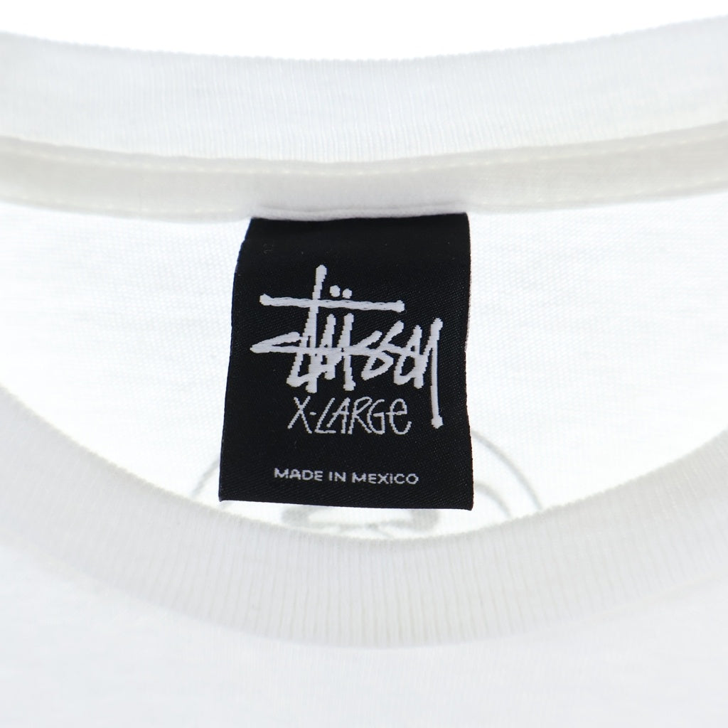 STUSSY(ステューシー) 12s OLD Dragon Scull Print Tee オールド ドラゴン スカル プリント パウエルパロ 半袖Tシャツ カットソー ホワイト