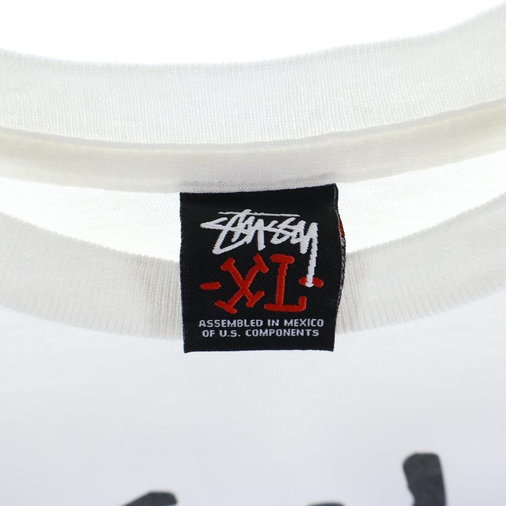 STUSSY(ステューシー) 00s OLD ×Stones Throw Records Tour Print Tee 2009 オールド ツアー プリント 半袖Tシャツ カットソー ホワイト