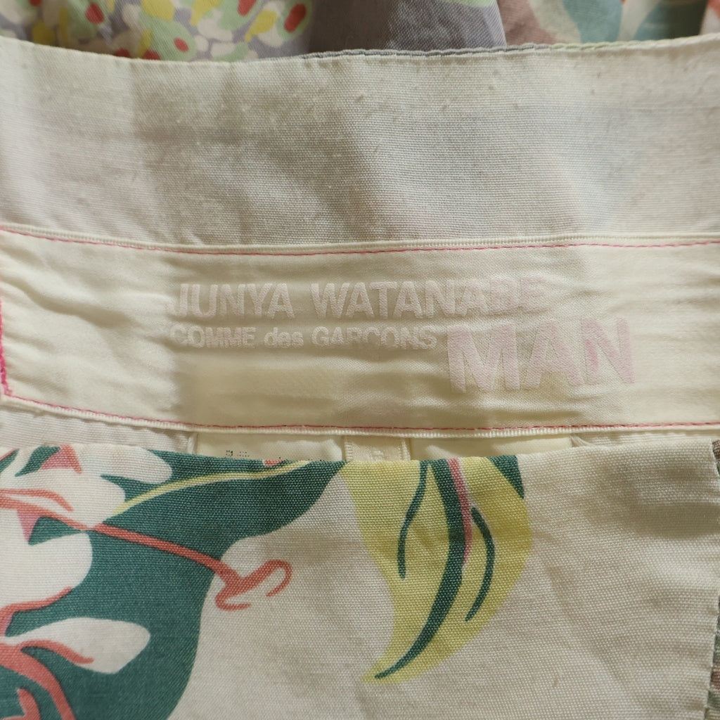 COMME des GARCONS JUNYA WATANABE MAN(コムデギャルソンジュンヤワタナベマン) 00s PINK Long Skirt ロングスカート パッチワーク 総柄 マルチカラー UI-S012
