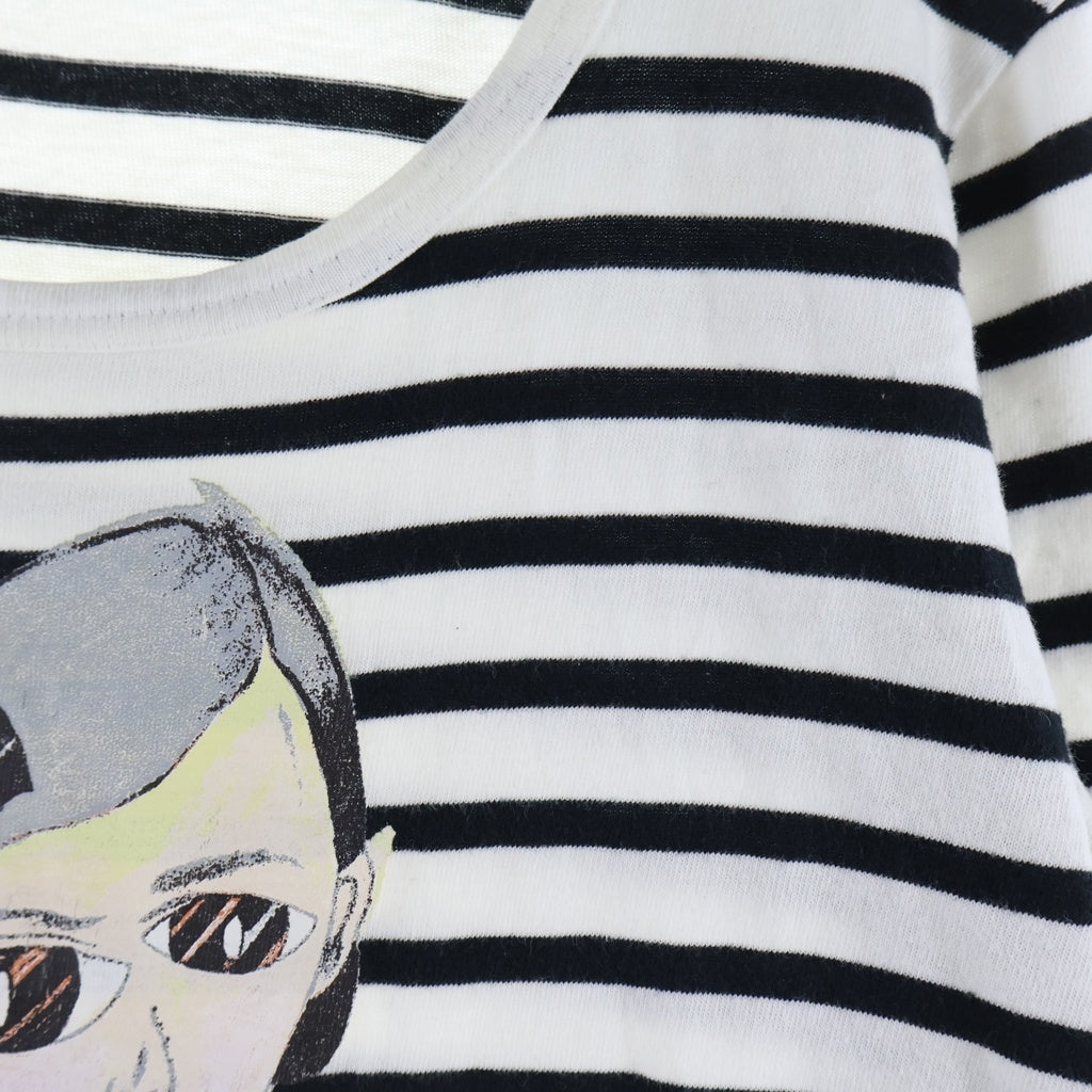 JUNYA WATANABE COMME des GARCONS(ジュンヤワタナベ コムデギャルソン) 03SS ×古武家賢太郎 アートグラフィック ボーダーTシャツ 長袖カットソー