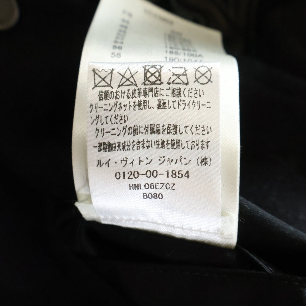 LOUIS VUITTON(ルイヴィトン) 22AW MONOGRAM LEATHER VARSITY JACKET モノグラムエンボスレザー アンドウール スタジャン ブルゾン ジャケット ブラック RM222V ZCZ HNL06E 1AA7ER
