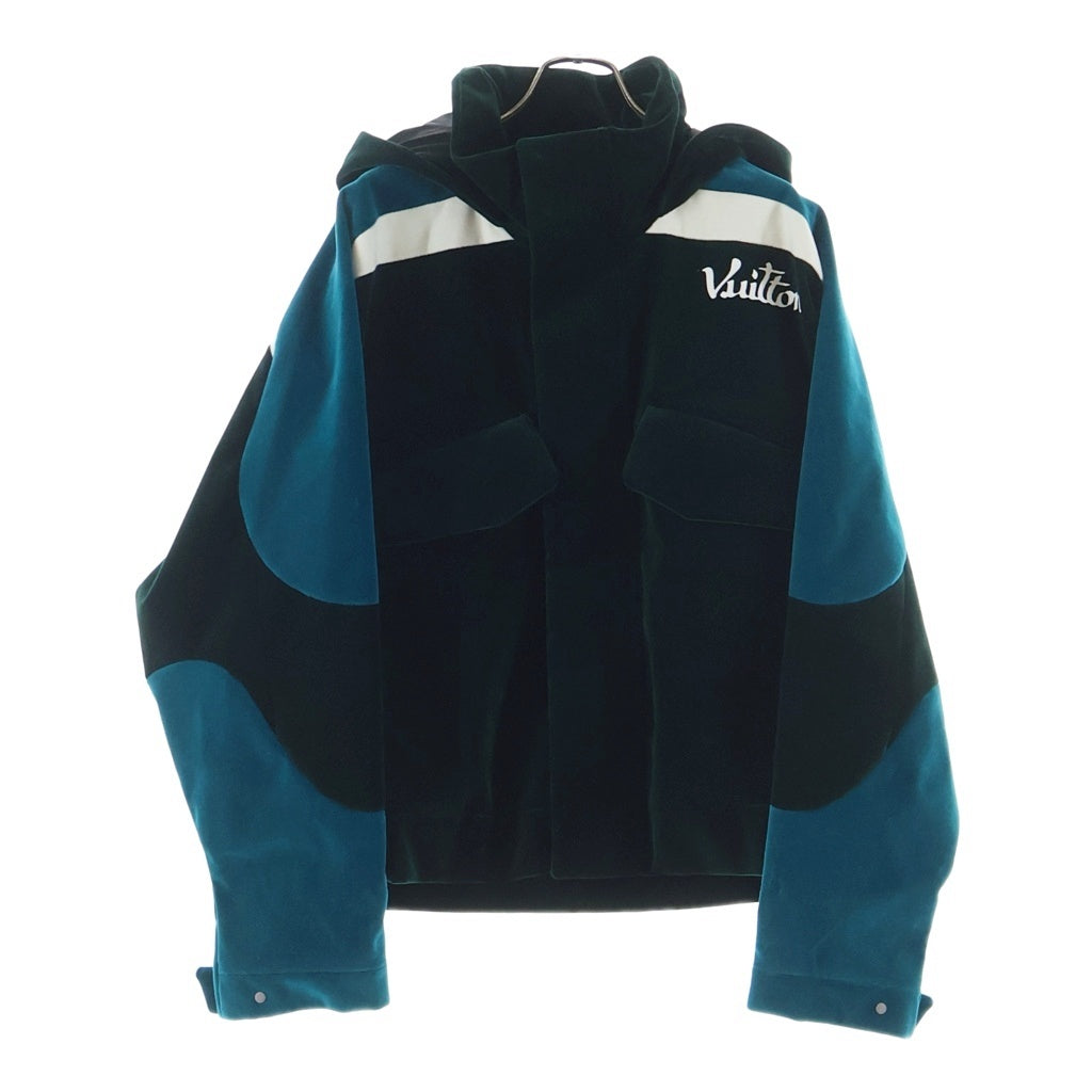 LOUIS VUITTON(ルイヴィトン) 22AW TECNICAL TAPED WIDNBRAKER テクニカルテープドベロアウインドブレーカーブルゾン グリーン RM222 PR2 HNB95E