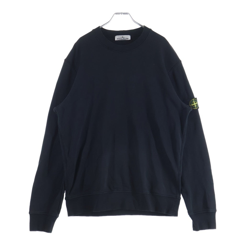 STONE ISLAND(ストーンアイランド) Sweatshirt ロゴワッペン クルーネックスウェットトレーナー ブラック 801563051